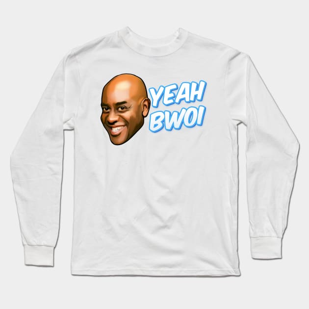 Ainsley Harriott Yea bwoi meme funny quote Long Sleeve T-Shirt by therustyart